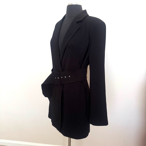 Revolve NBD Your Time Is Up Mini Dress Black Long Sleeve Size Small - Picture 5 of 9